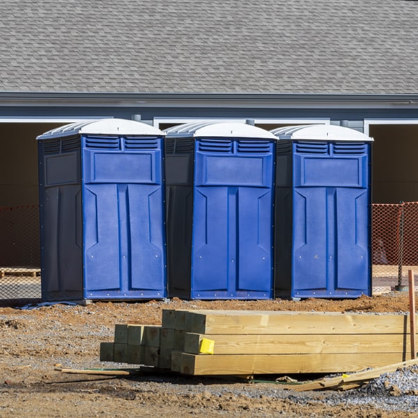 how can i report damages or issues with the portable restrooms during my rental period in Chickasaw OH